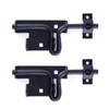 2 Packs Heavy Duty Sliding Bolt Gate Latch – Black