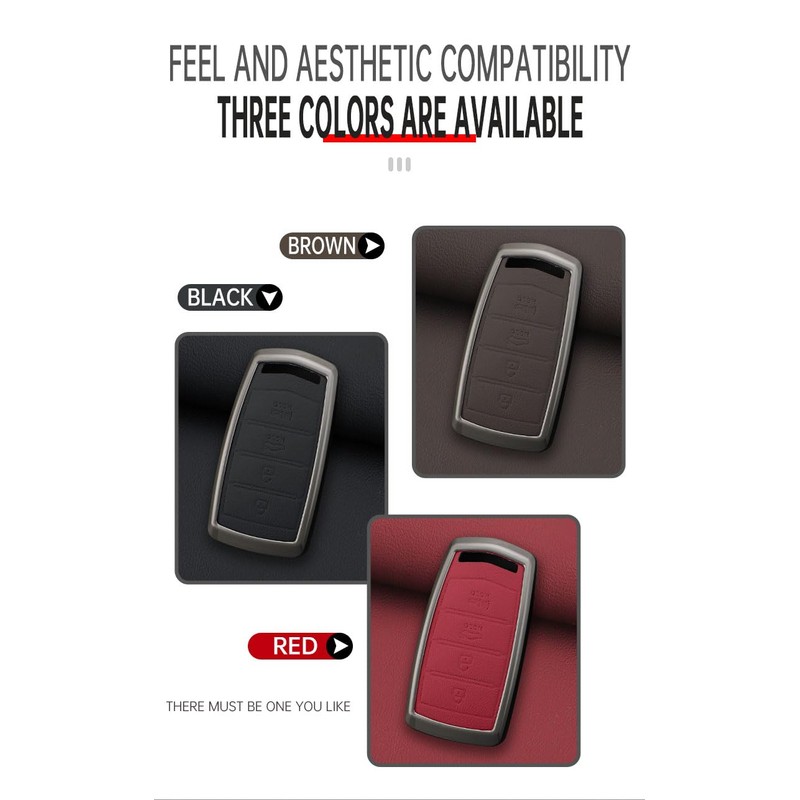 TECART Key Fob Cover Fit for Genesis G80 G90 G70