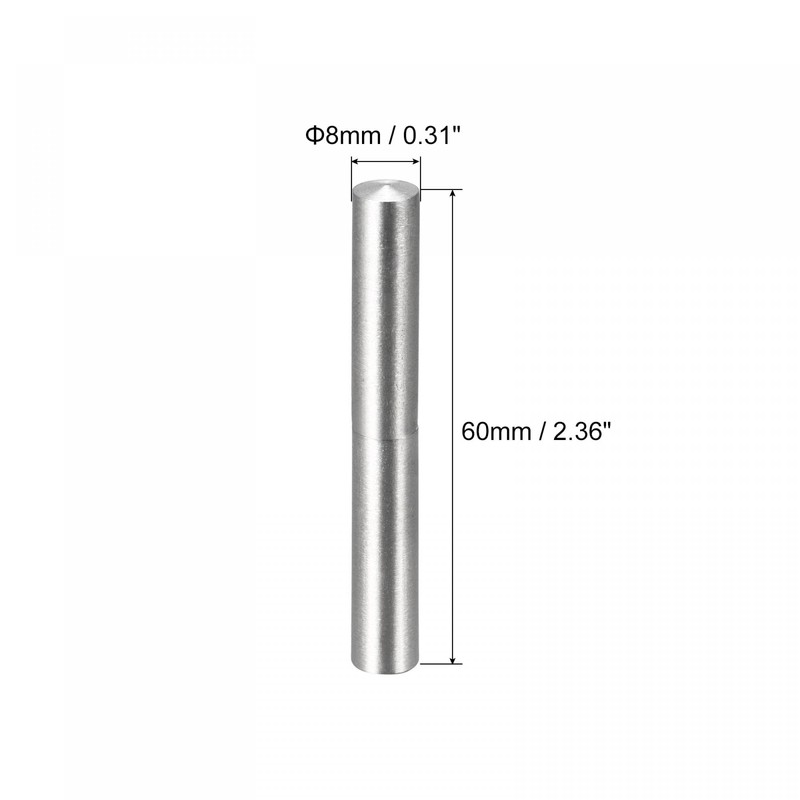 sourcing map 4 Pairs Weldable Barrel Hinges Male to Female