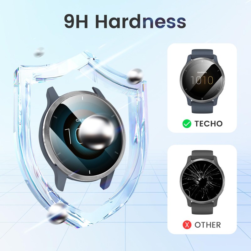 TECHO Screen Protector Compatible with Garmin Venu 2 Protective Film