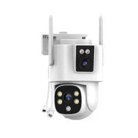 Dual Lens Security Camera Security Camera System Wireless, Cameras Compatible with The System