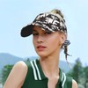 Black White Palm Trees Hawaii Summer Sports Sun Visor Hats