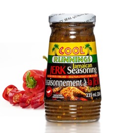Cool Runnings Jerk Jamaican Seasoning Hot Sauce 284g - Authentic Spicy Jamaican Sauce for Marinating, Grilling, and Cooking Chicken, Pork, and Fish, Perfect for Bold Caribbean Jerk Flavors
