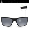 SOLODAD Replacement Lenses for Oakley Double Edge OO9380 Sunglasses Polarized-Metallic