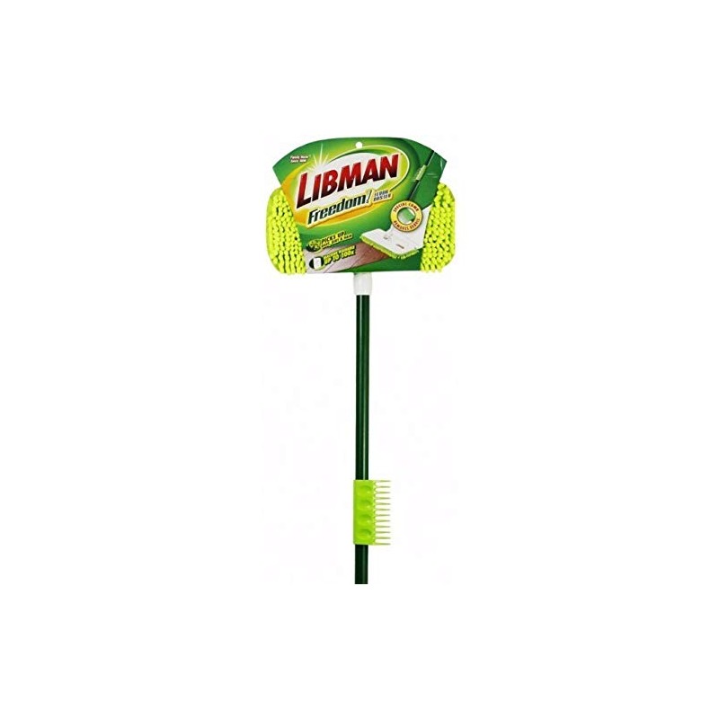 Libman 4005 Freedom Floor Duster with Cleaning Comb, 7" Pad