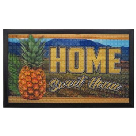 KC Hawaii Pineapples Tropical Door Mat