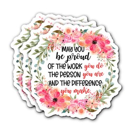 FALIMITLESS May You Be Proud of The Work You Do Stickers 3Pcs Motivational Inspirational Quote Stickers Vinyl Waterproof Decals for Notebook, Tumbler, Laptop and Water Bottle