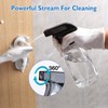Bynccea Empty Clear Plastic Spray Bottles 13.5oz/400ml Adjustable Nozzle Mist/Stream
