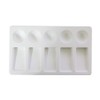 White Plastic Painting Palette with 5 Sloping Wells & 5