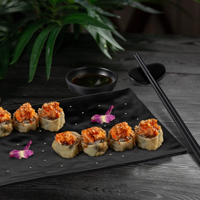 Didaey 16 Pcs Sushi Plate Set for Four, 4 Japanese