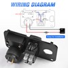 Nilight Golf Cart Key Switch Console Panel 9V-48V DC with