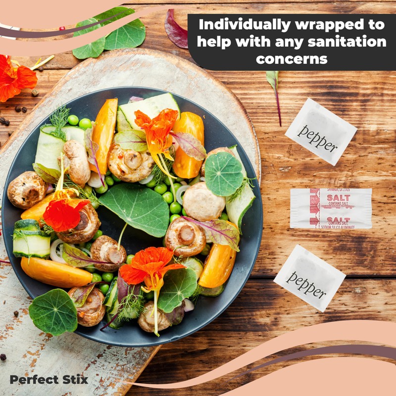 Perfect Stix - Salt and Pepper Packets-200 Salt and Pepper