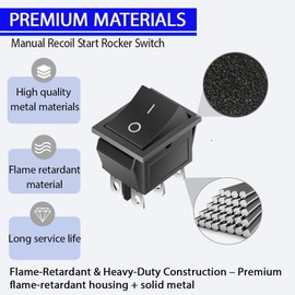 Switch Rocker for Predator 1800W 4000W 4375W 6500W for Champion 3500/4000W Open Frame Inverter Generator