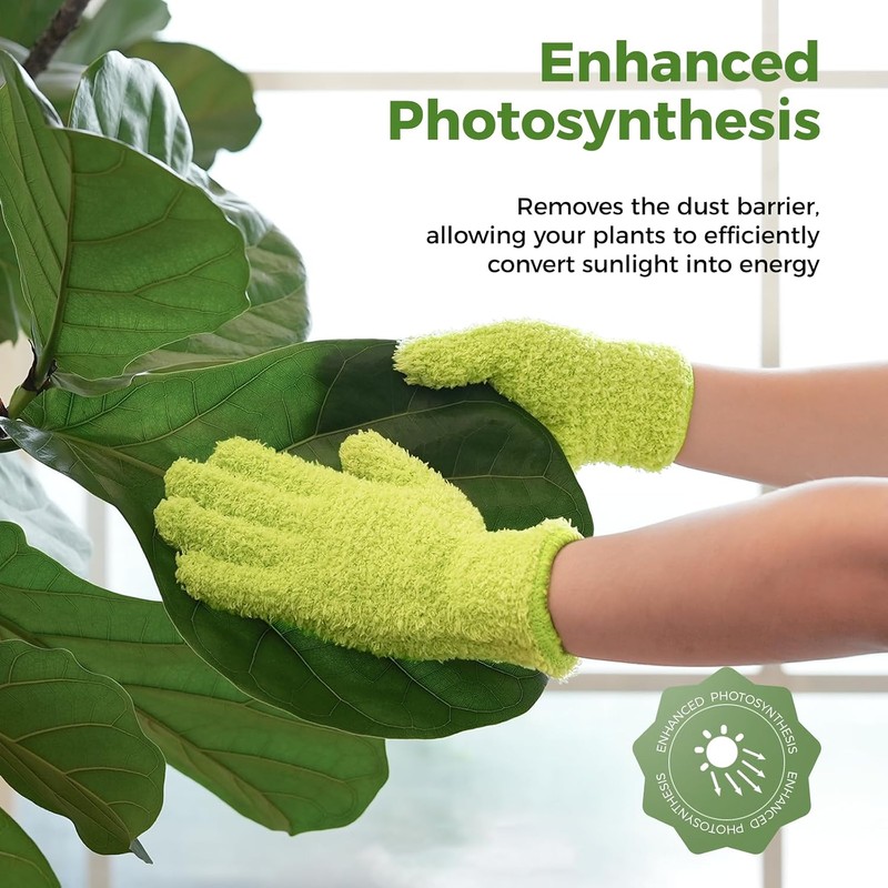 Bamworld Guantes de Microfibra para Cuidado de Plantas, Guantes de
