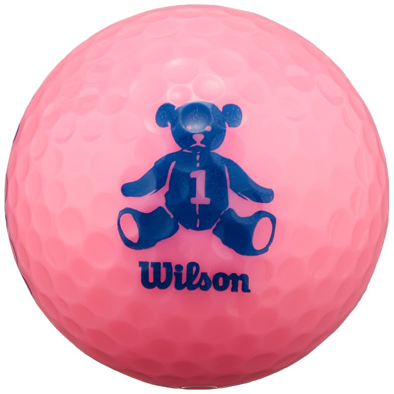 Wilson BEAR4 Golf Balls, Dozen Pink