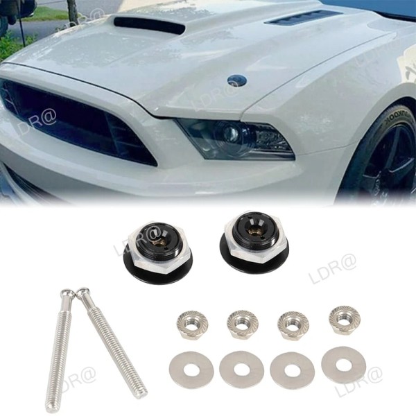 Unbranded 2PCS Push Button Quick Release Hood Bonnet Pins Lock