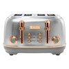 Haden Heritage 4 Slice Wide Slot Stainless Steel Toaster with