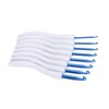8pcs Crochet Hooks Curved Soft Handle Comfortable Portable Knitting Tool
