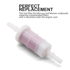 Boat Outboard Motor In-line Fuel Filter 879885Q Replacement for Mercury Verado 4-Stroke Outboard 35-879885T 35-879885Q Sierra 18-7718, Fits 40/50/60/90/115/150HP Four Stroke