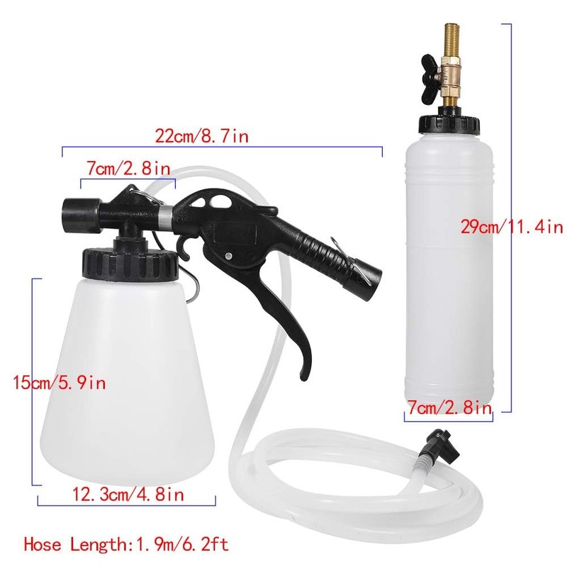 QUNNIE Compressed Air Device for Bleeding Brakes, Bleeding Compressed Air