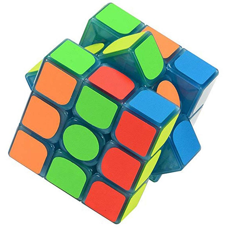TANCH Blue Fluorescent Speed Cube 3x3x3 Glow in The Dark