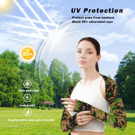 CGLRybO Sun Protection Cooling Shawl Arm Sleeve For Men Women, UV Resistance Sports Sleeves, Suitable for Cycling, Golf, Fish