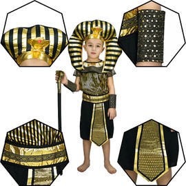 DSplay Boy's Egyptian priest Costume (7-9Y)