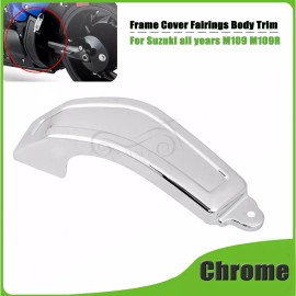 Unbranded Motorcycle Chrome Left Frame Body Fairing Cover Fit For Suzuki Boulevard M109R