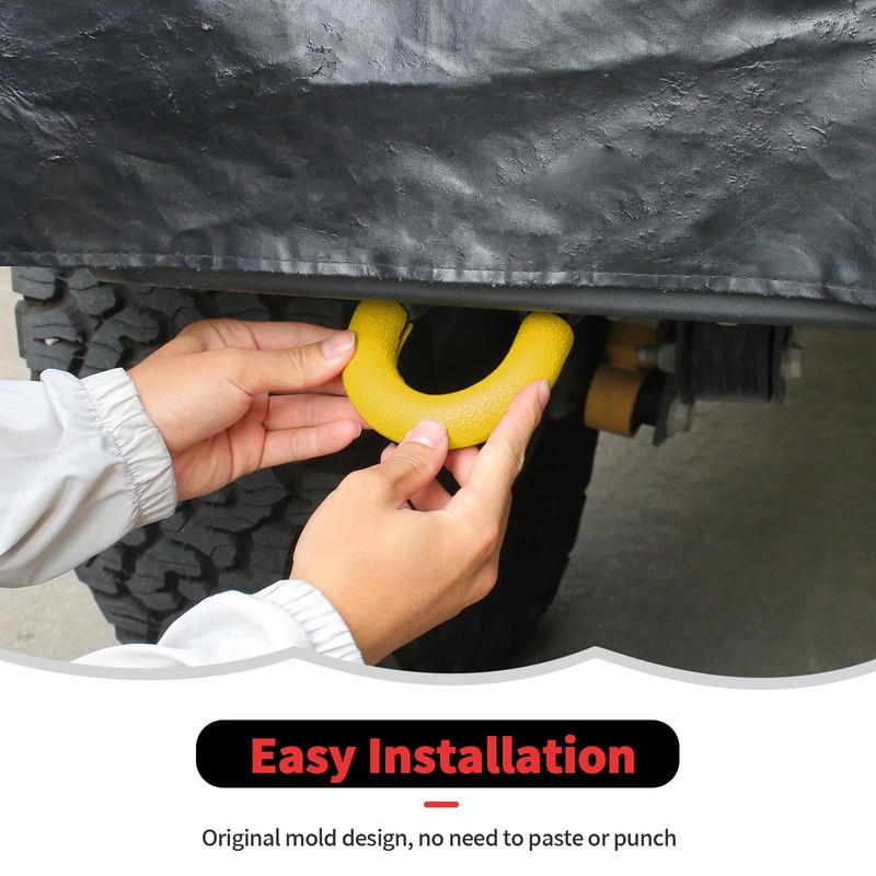 RT-TCZ Rear Bumper Tow Hook Covers Rubber Protector Cover Exterior