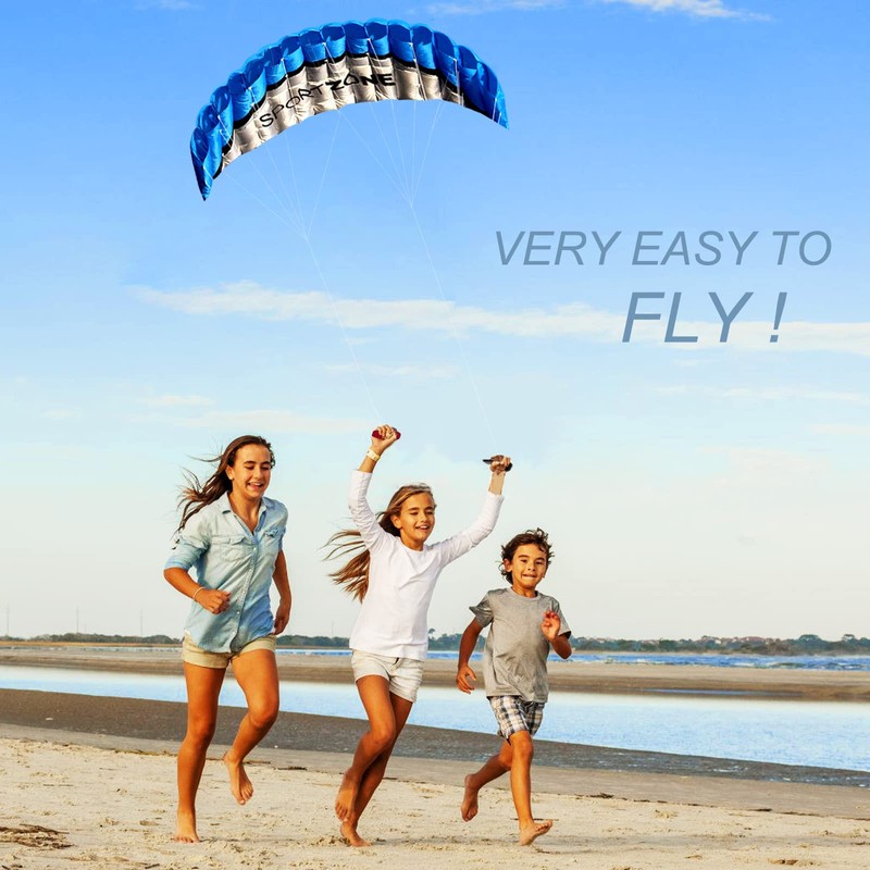 Touch the sky 100in Dual Line Stunt Parafoil Kite |