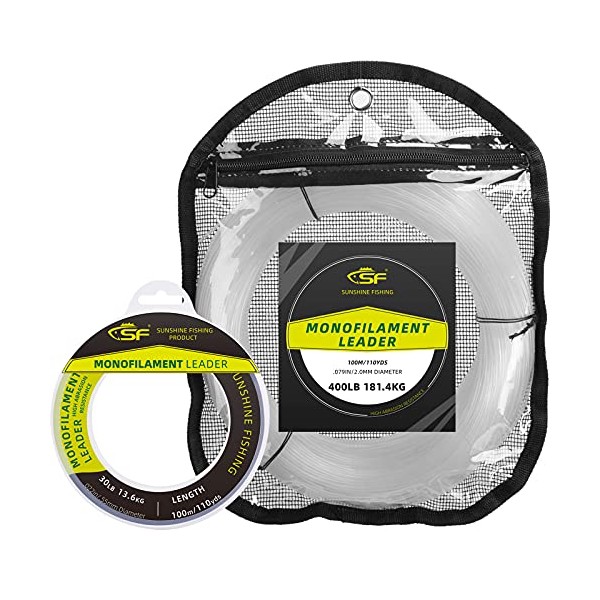 SF Monofilament Leader Line Mono Material Leader Line Monofilament Fishing