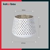 KOTARBAU Lantern Stars Metal White Diameter 8 cm Height 9