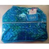 Justice Cracked Holographic Duffle Bag For Girls Adjustable Blue Color.