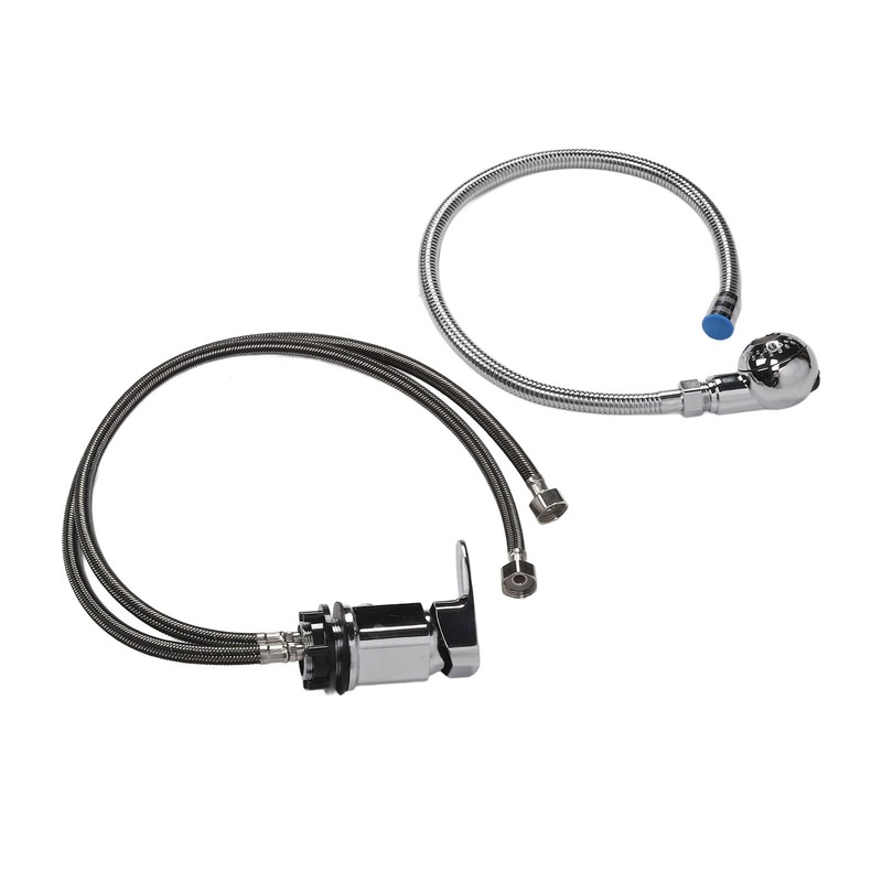 Shampoo Bowl Faucet Rust Resistant 70cm Hose Zinc Alloy Structure