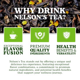 Nelson's Tea - Vanilla Honey Pear - Black Loose Leaf Tea - Black Tea, Bee Pollen (Sample 0.4 Oz)