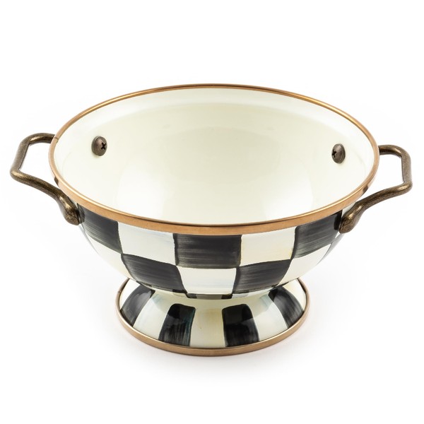 MACKENZIE-CHILDS Enamel Bowl, Serving Bowl for Entertaining, Simply Anything Bowl,