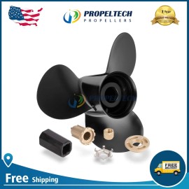 PROPELTECH 13.75"x15" Aluminum Boat Propeller for Mercury 40-140HP 13-3/4x15 48-77342A45