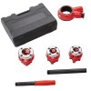 Portable Manual Ratcheting Pipe Threader Kit 1/2\" NPT 3/4\" NPT