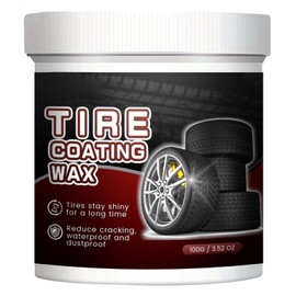 Tire Black Wax,Glart Reifenglanz Reifenglanzpaste,Reifenreinigercreme,Endurance High Gloss Reifenpflege,Autoreifen Pflege für Matten Seidenglanz,Reifenmontagepaste