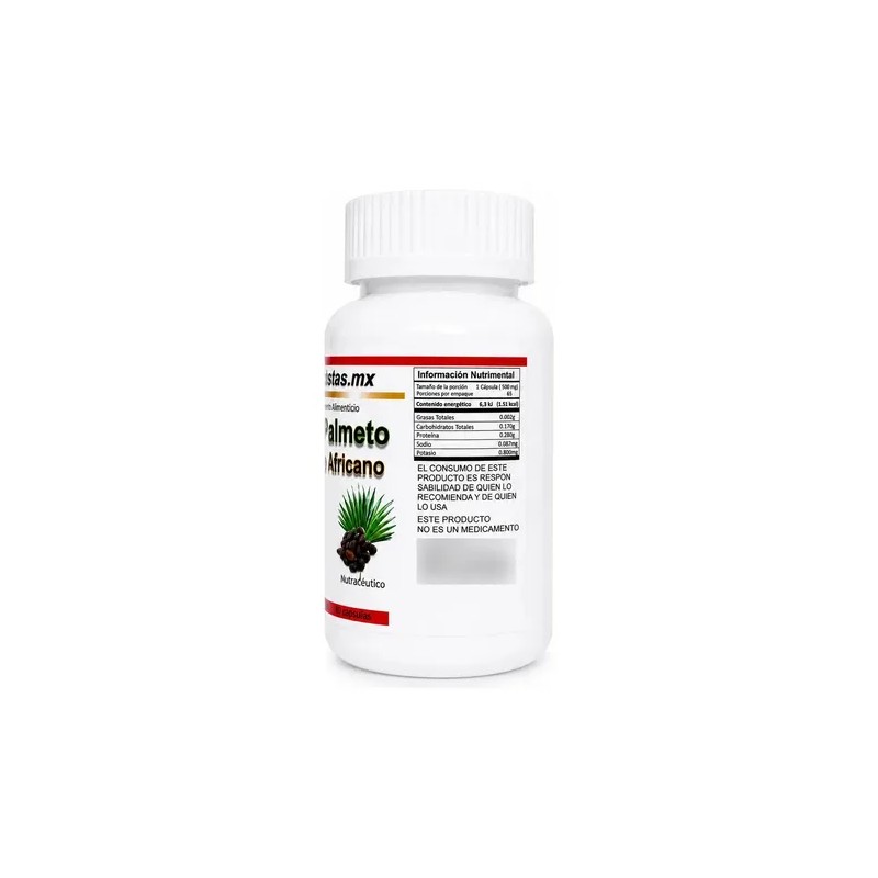 Saw Palmetto Pygeum Ciruelo Africano Suplemento Hombre