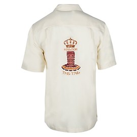 Weekender® Men's Hail for The Tail Lobster Embroidered Shirt Ivory Large