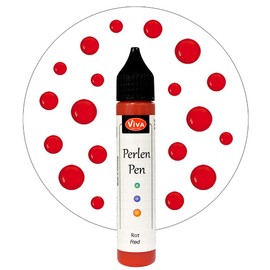 Viva Decor Pearl Pen 25ml-Red