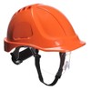 Portwest PW54 Endurance Plus Visor Workwear Safety Helmet Orange