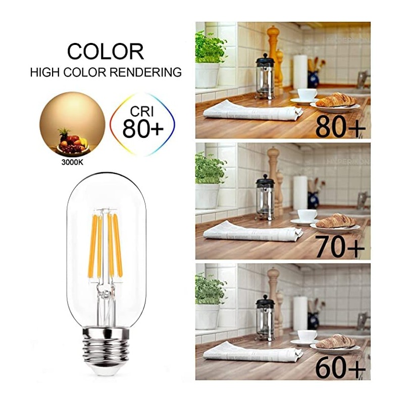 NOTOC E26 LED Light Bulb 4W,Equivalent 40W,E26 Tubular Light Bulb