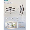 LEDIARY 20 Inch Low Profile Ceiling Fans with Lights and