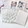 runrayay 100 Pieces Kpop Photo Card Sleeves, Laser Flash Card
