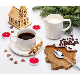 Tree Christmas Spoon Rest for Counter Acacia Wood Spoon Holder Christmas Kitchen Decor Gifts Farmhouse Large Cooking Utensils Holder for Stove Top Wooden Xmas Spoon Rest Spatula Holiday Spoon Rest