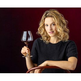 Riedel Pinot Noir/Nebbiolo/Aperitivo - Crystal Glass - 25,361oz (full) - Set of 2-6424/07 - Grape At Red Wine Glass, Dishwasher Safe