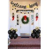 HSC Welcome Home Banner Black Gold Glittery Surface with Dot