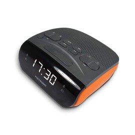 Metronic Radio/Alarm Clock Grey Orange